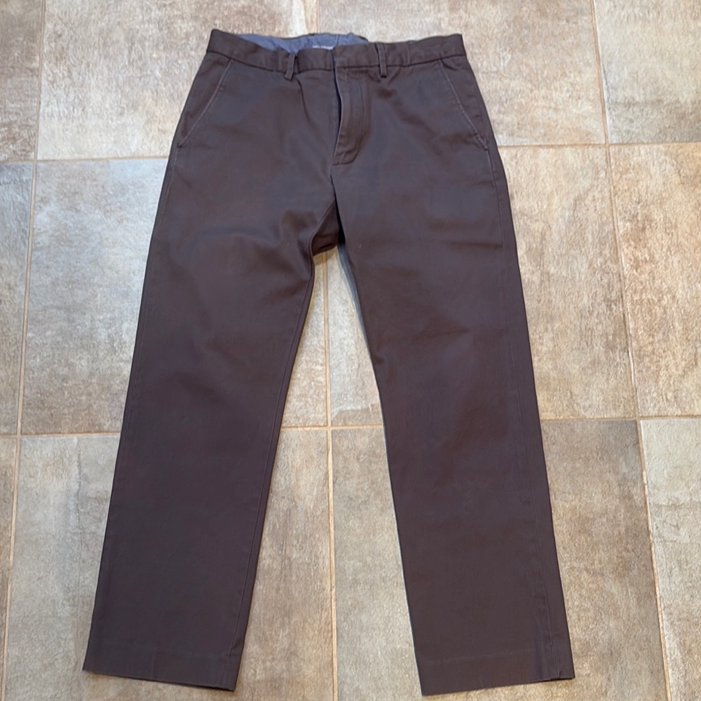 J. Crew Gray/Brown Chinos Classic Straight-Leg - 31W/30L